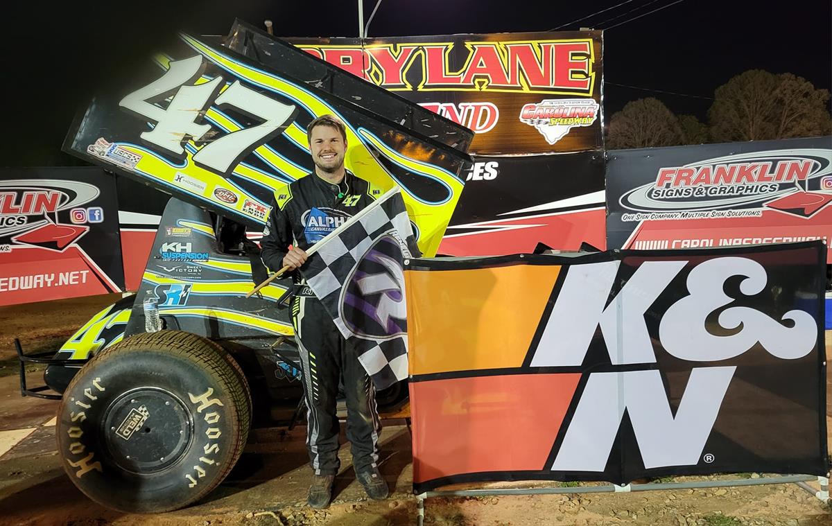 RIGGINS OUTDUELS STENHOUSE FOR USCS CAROLINA SPEEDWAY WIN