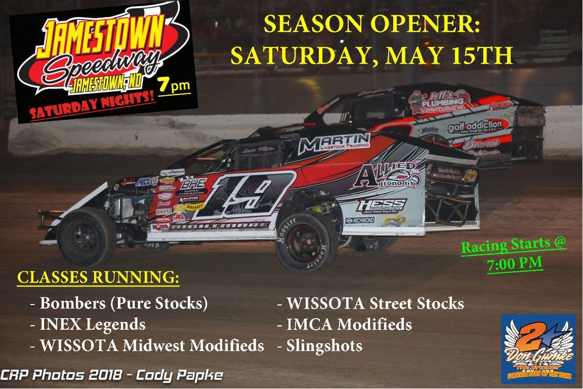 2021 Jamestown Speedway Season Opener - May 15th