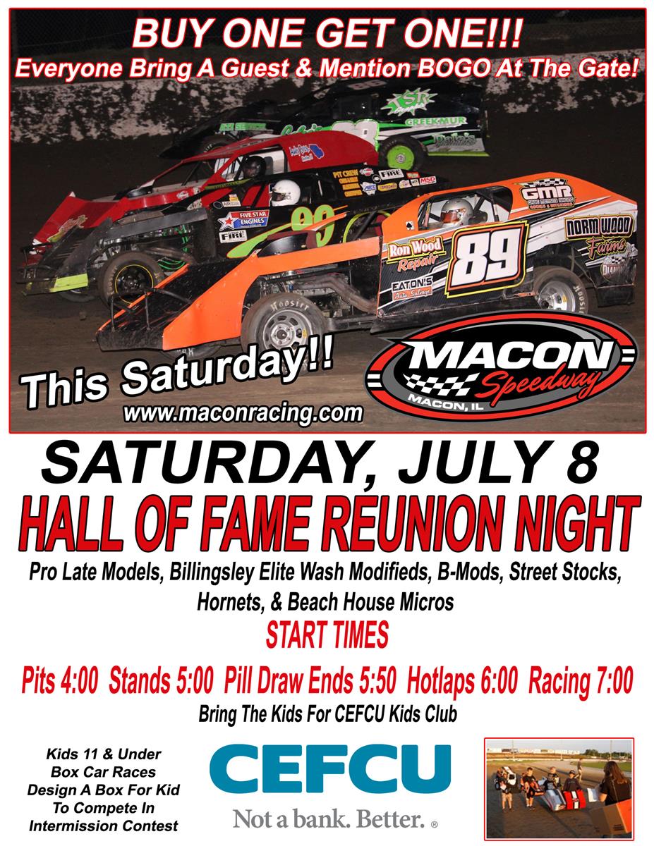IT'S RACEDAY AT MACON!! BOGO Night At The Track!
