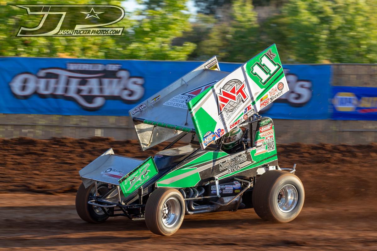 Kraig Kinser Caps California Swing by Earning Hard Charger Award at Calistoga