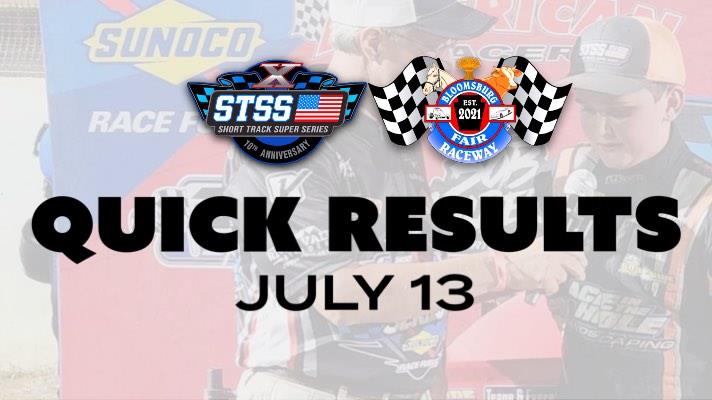 RESULTS SUMMARY BLOOMSBURG FAIR RACEWAY THURSDAY, JULY 13, 2023