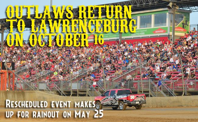World of Outlaws Will Return Oct. 16 to Lawrenceburg Speedway