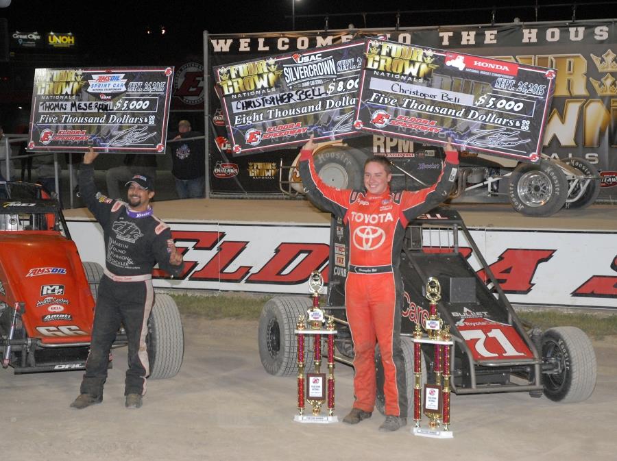 Bell Opens Eldora "4-Crown" with Midget Victory