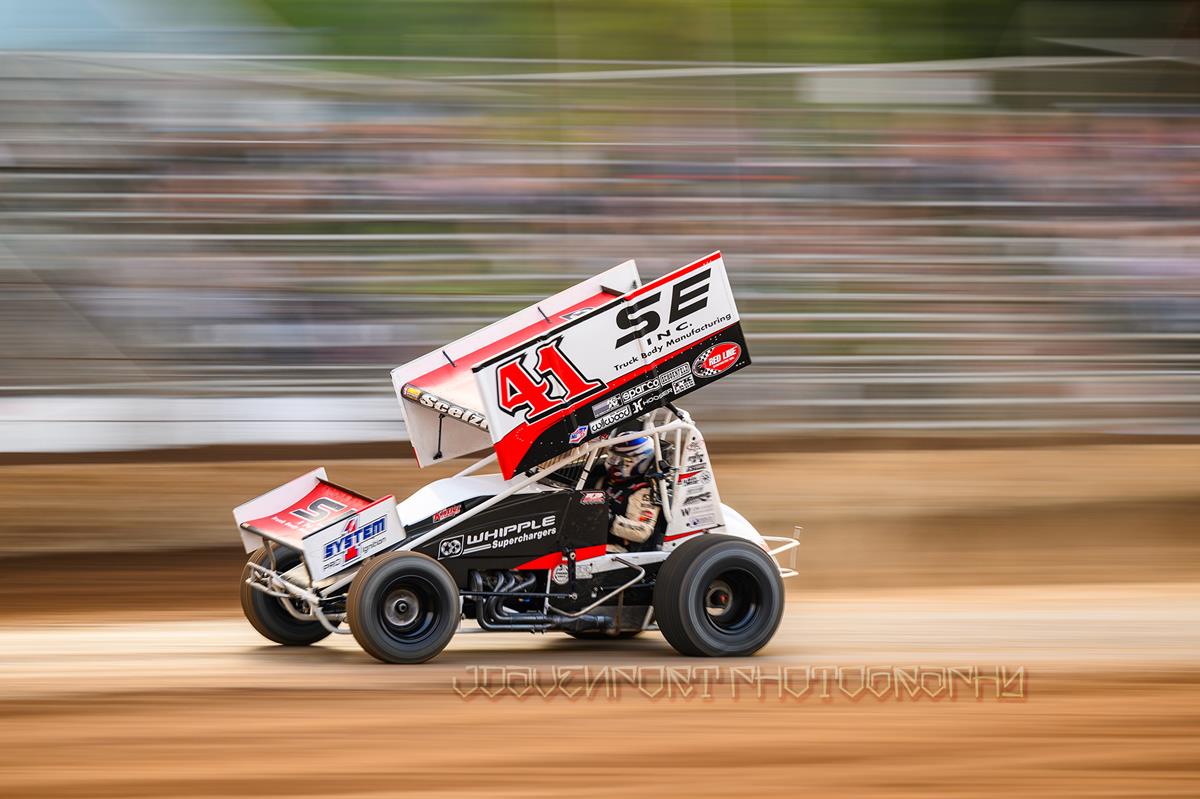 Dominic Scelzi Gains Dozen Positions During World of Outlaws Show in Kansas