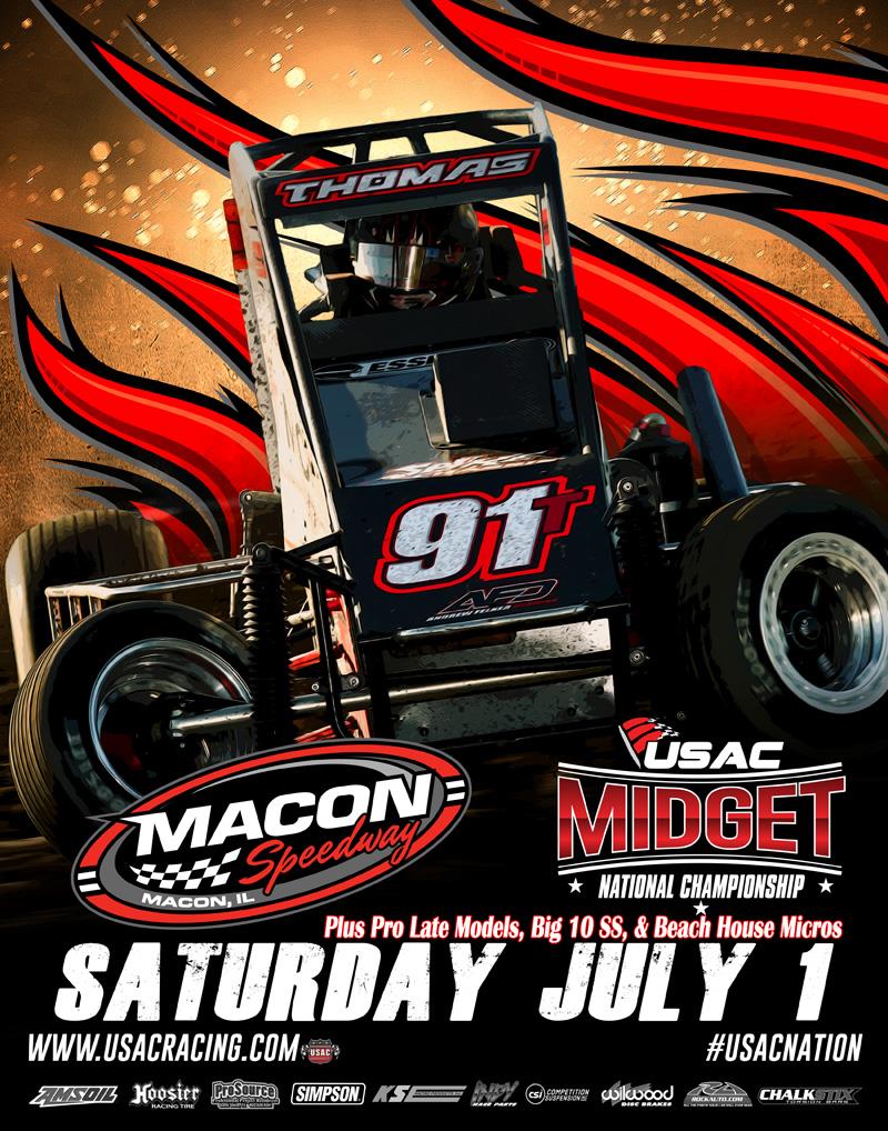 IT IS RACEDAY At Macon Speedway! USAC Is Back In Town!