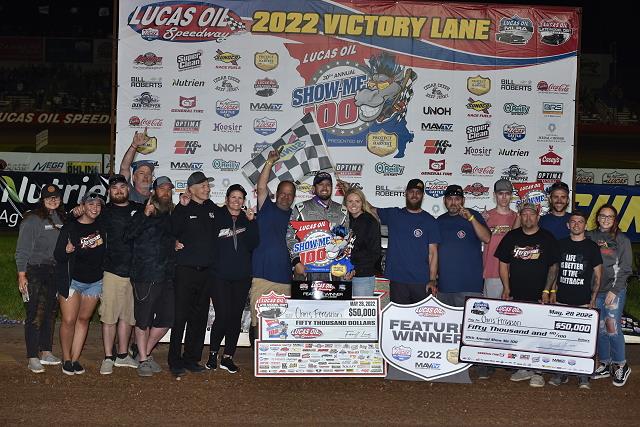 Ferguson Scores $50,000 Triumph--Wins 30th Annual Show-Me 100