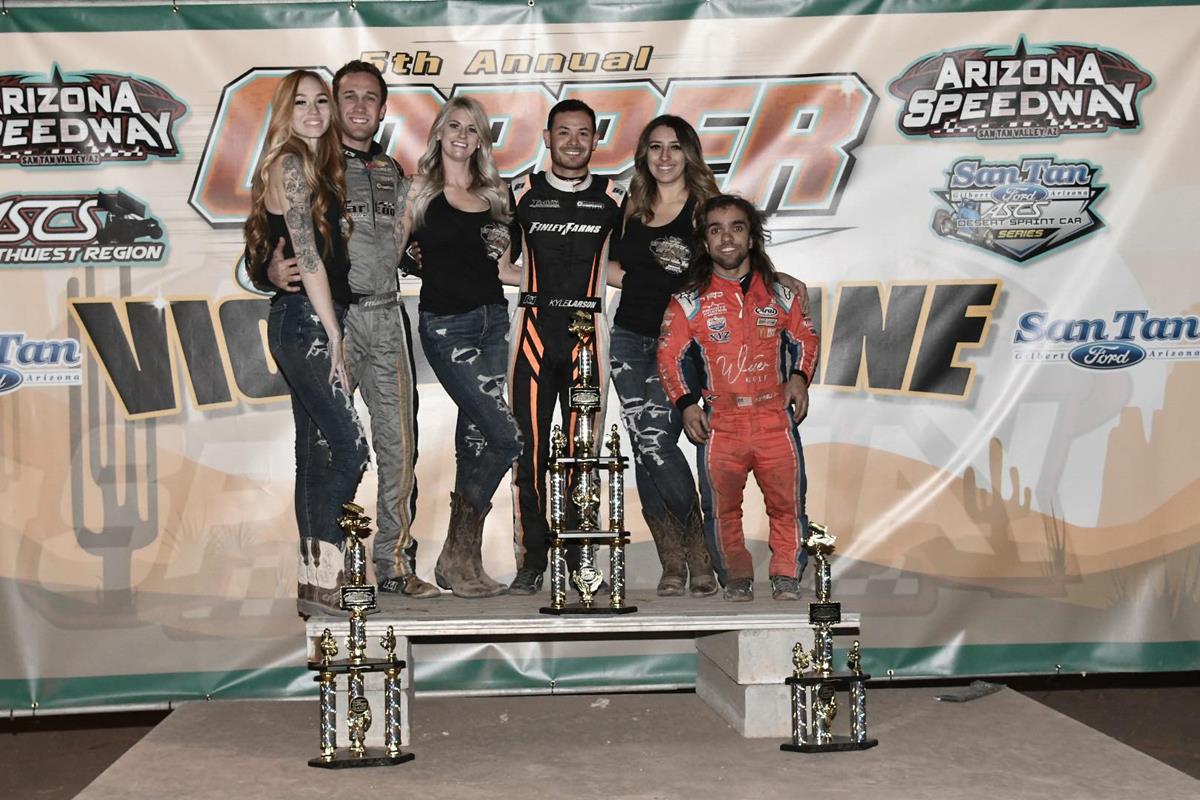 Kyle Larson Sweeps The ASCS Southwest Copper Classic