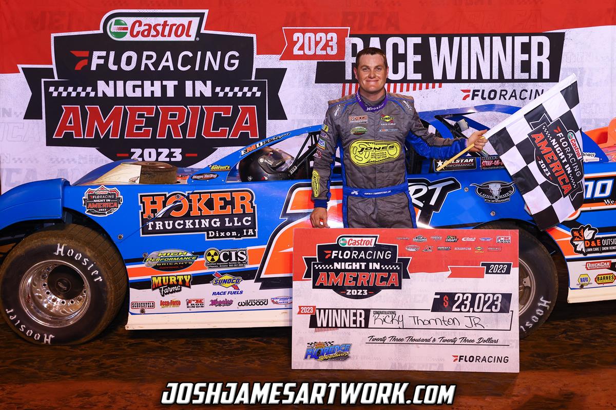 Florence Speedway (Union, Ky.) – Castrol FloRacing Night in America – May 31st, 2023. (Josh James Artwork)
