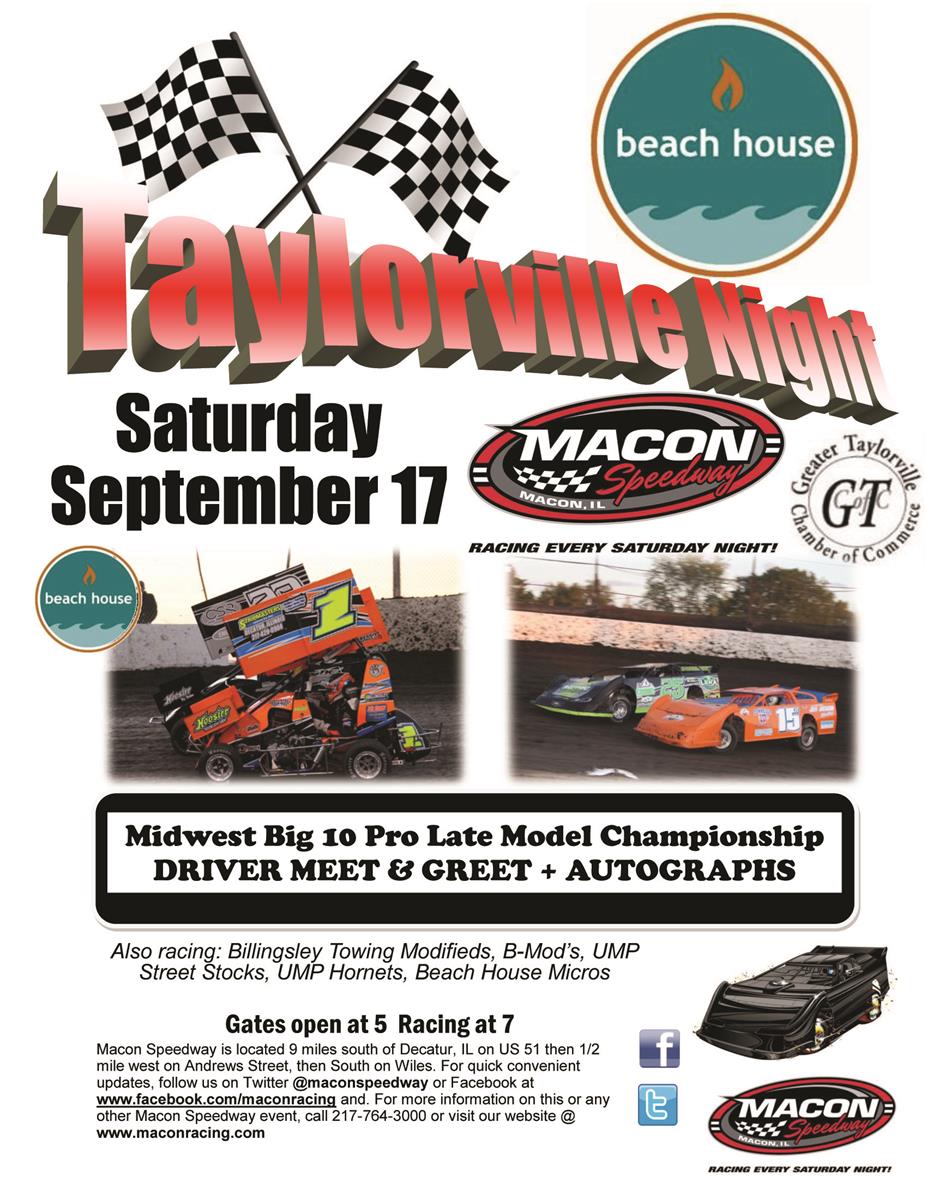 IT IS RACE DAY AT Macon Speedway!
