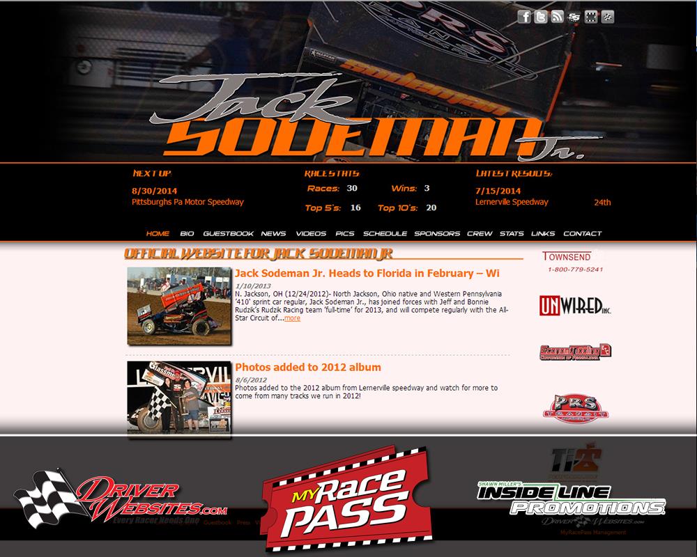 Driver Websites Launches New Website for Jack Sodeman Jr.