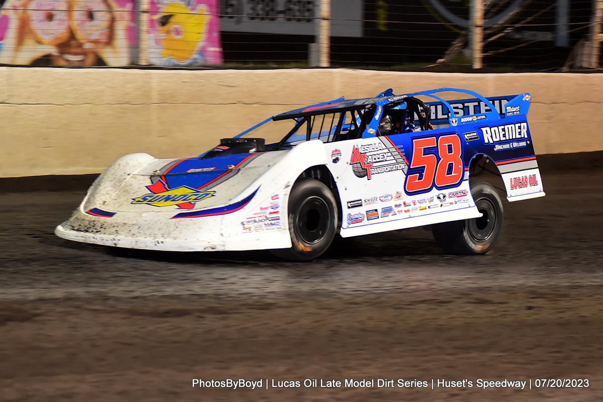 Huset’s Speedway (Brandon, SD) – Lucas Oil Late Model Dirt Series – Silver Dollar Nationals – July 22nd, 2023. (Todd Boyd photo)