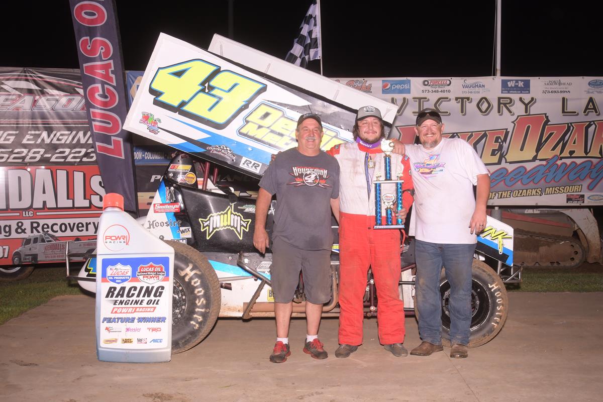 Jacob Greenwood Victorious at Lake Ozark Speedway in POWRi LOS 305 Sprints