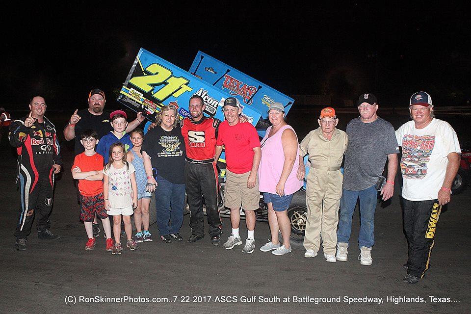Kulhanek Returns to Action With Dominating ASCS Gulf South Win