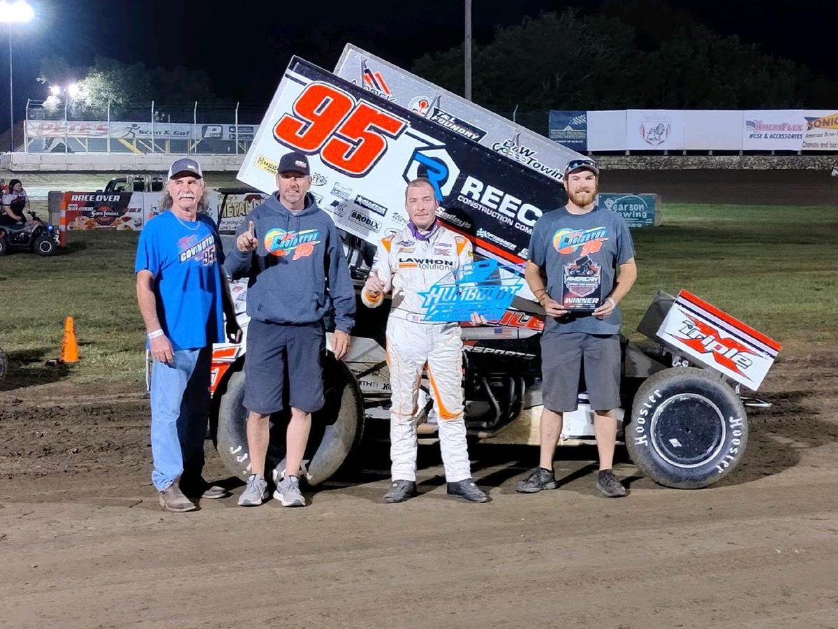 Matt Covington Dominates American Sprint Car Series Return To Humboldt Speedway!