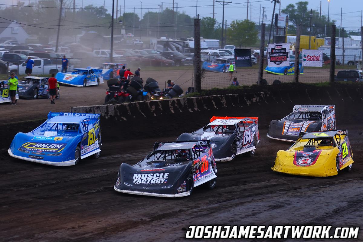 Lincoln Speedway (Lincoln, IL) – Castrol FloRacing Night in America – Illinois Speedweek – May 11th, 2023. (Josh James Artwork)