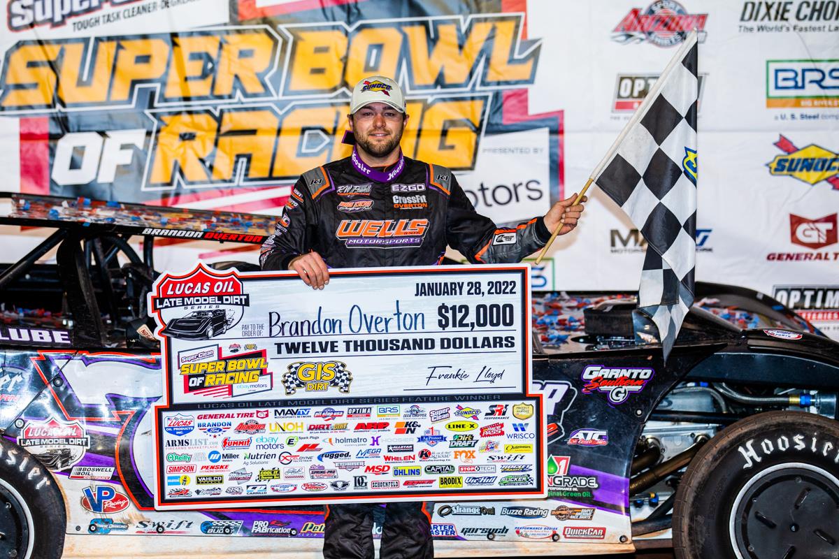 Brandon Overton in Lucas Oil Victory Lane