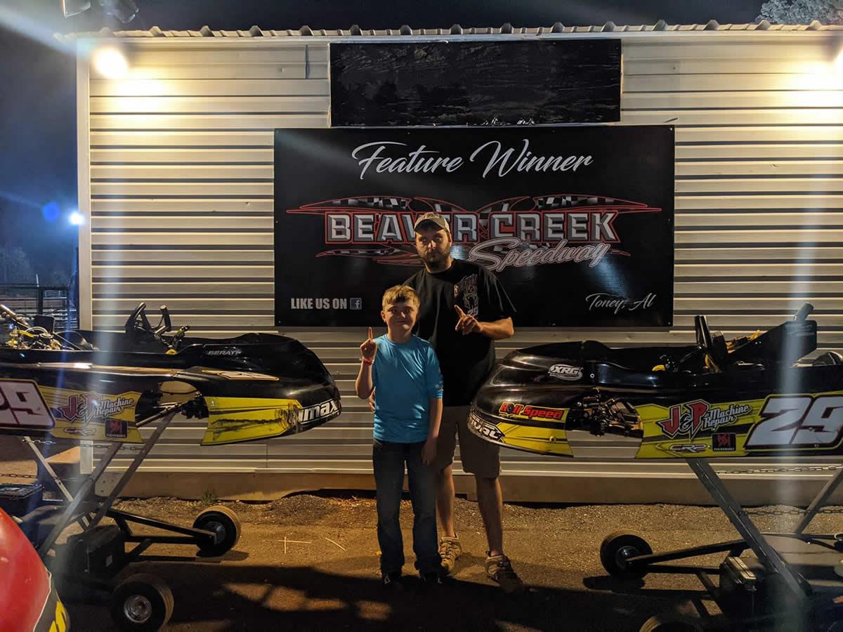 Lane Seratt goes two-for-three at Beaver Creek Speedway