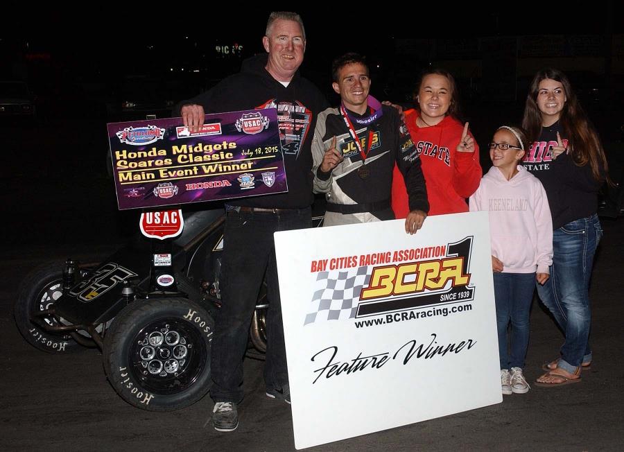 Faccinto Logs Last-Lap Midget Victory at Petaluma