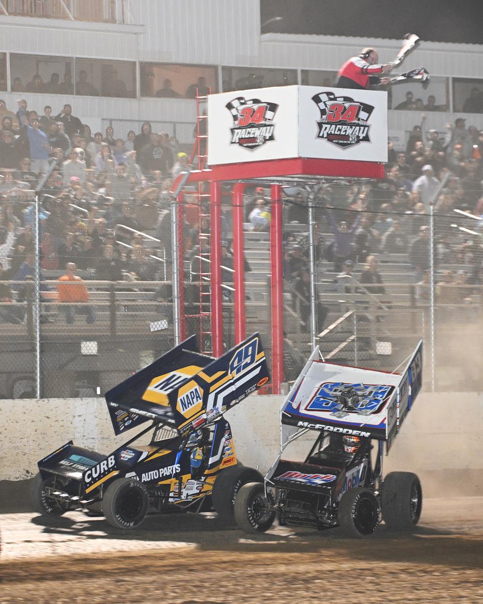PHOTO FINISH: Sweet Stuns McFadden by 0.012-Seconds in 34 Raceway Thriller
