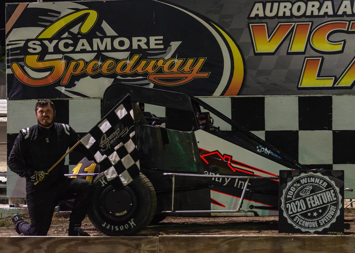 "Tyler Baran tops Badger Midgets at Sycamore" "McDermand win streak ends at five"