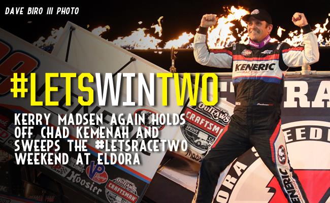 Kerry Madsen Sweeps #LetsRaceTwo Weekend at Eldora