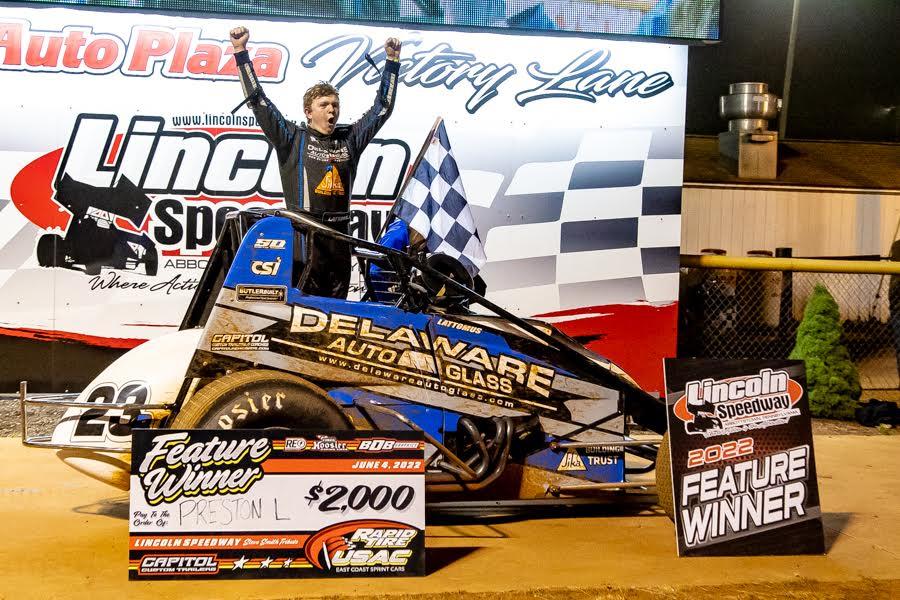 Smooth and Steady: Lattomus Wins First Career USAC EC Feature at Lincoln