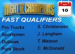 Racers Set for Tonite's Championships after qualifyng.