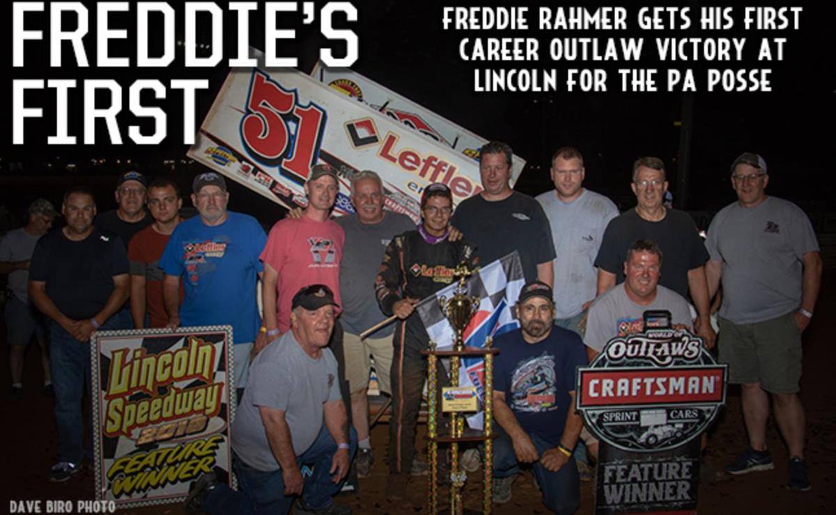 Rahmer Sends Lincoln Speedway into Pandemonium with 1st Career Outlaw Win