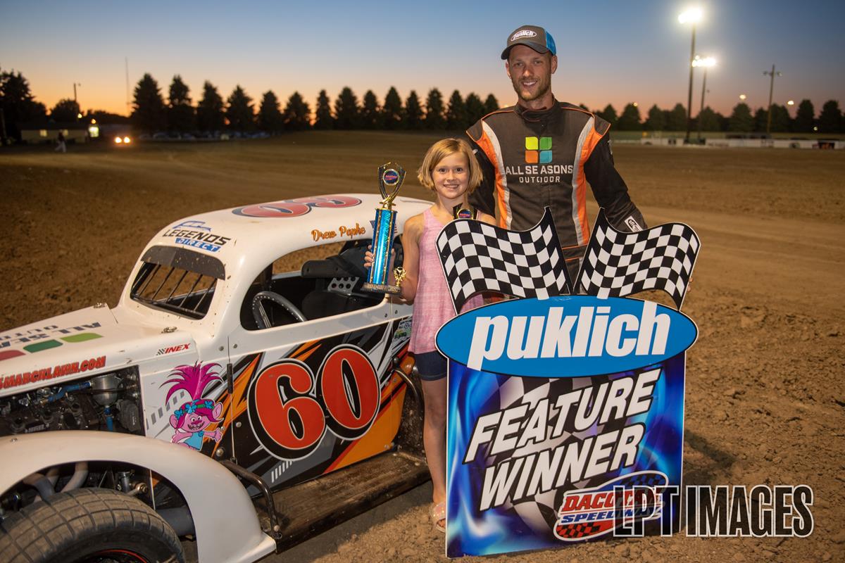 PAPKE HOLDS OFF WIEST FOR DACOTAH SPEEDWAY WIN