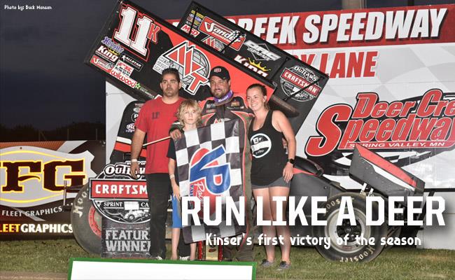Redemption: Kraig Kinser Wins the Clash at the Creek at Deer Creek Speedway