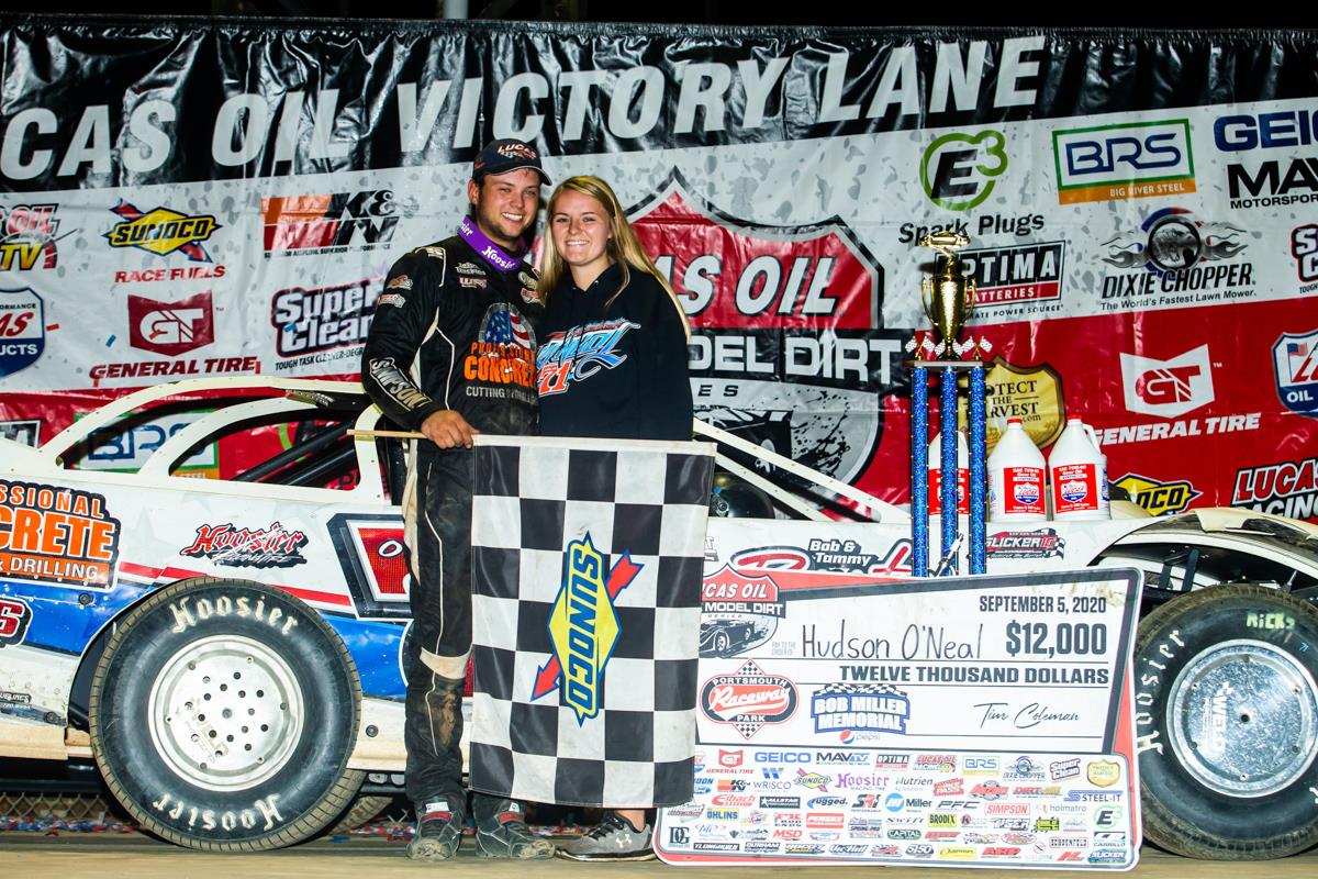 Hudson O’Neal Celebrates Birthday with a Lucas Oil Win at Portsmouth