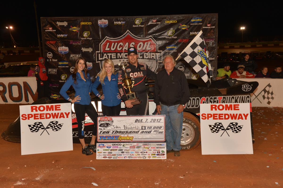 Blankenship Blasts from Seventh to Win Rome Rumble Sunday Night