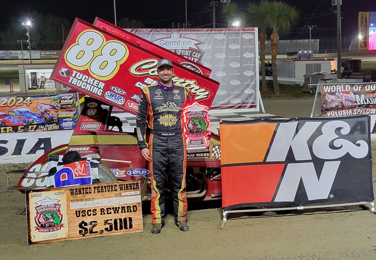 McCARL BY A NOSE OVER HAFERTEPE FOR USCS NIGHT 2 VOLUSIA WIN