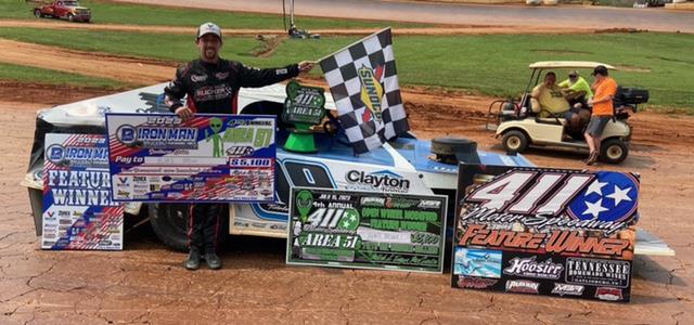 Blake Brown Victorious in Brucebilt Performance Parts Iron-Man Modified Series 4th Annual Area 51 at 411 Motor Speedway