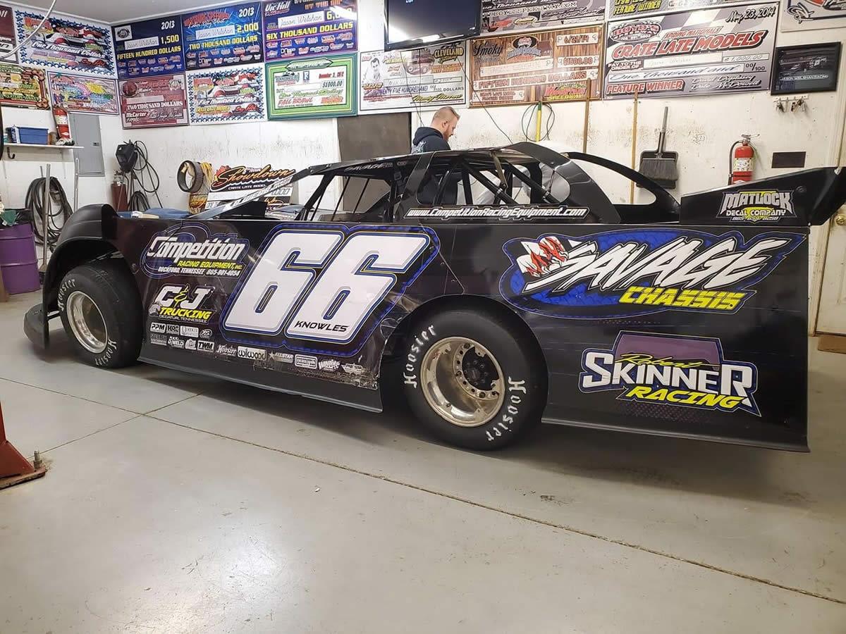 Competition Racing Equipment/Savage Chassis No. 66 house car that Jake will pilot to open 2021 season.