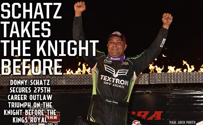 Donny Schatz Wins Knight Before Kings Royal at Eldora Speedway