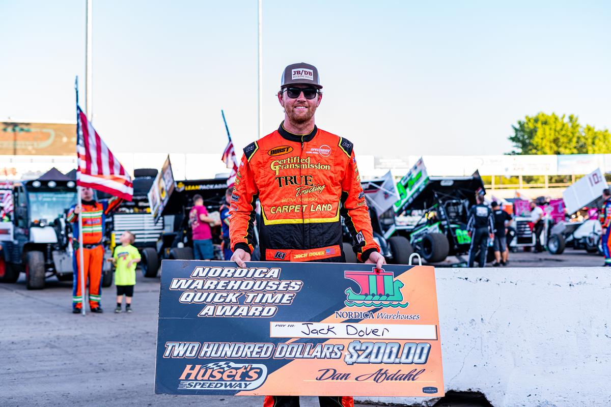 Dover Establishes Quick Time Before Producing Top Five at Huset’s Speedway