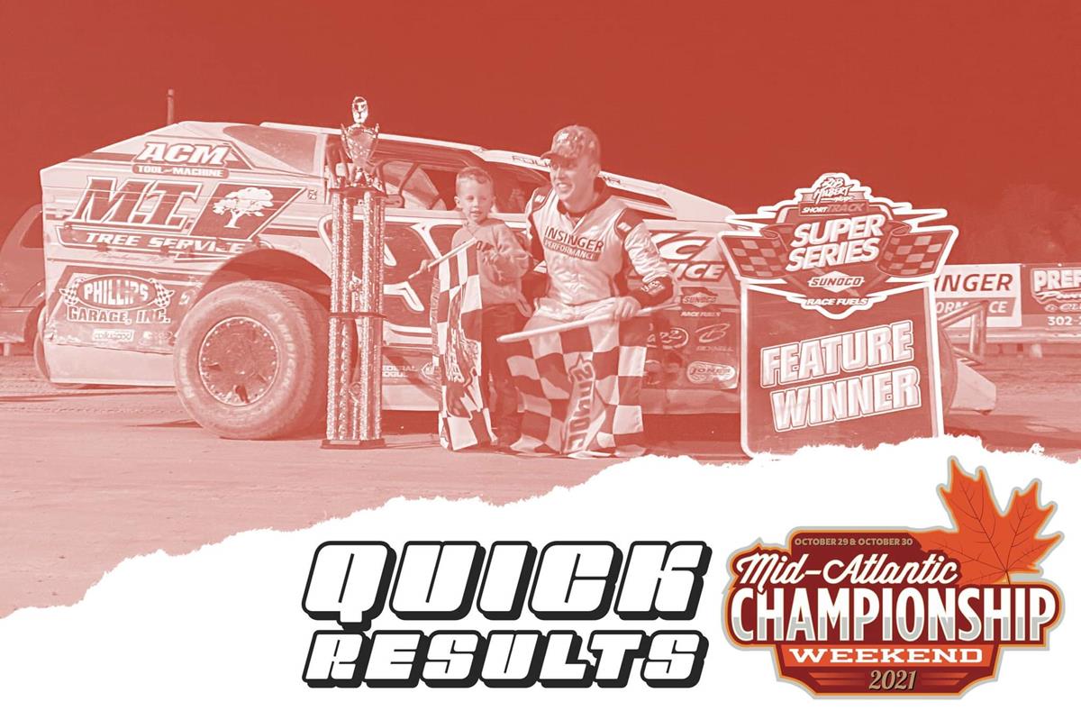 MID-ATLANTIC CHAMPIONSHIP RESULTS SUMMARY GEORGETOWN SPEEDWAY SATURDAY, OCTOBER 30, 2021