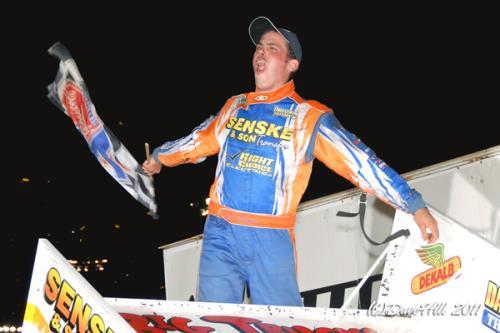 Mark celebrating his 2011 Preliminary Nationals win.