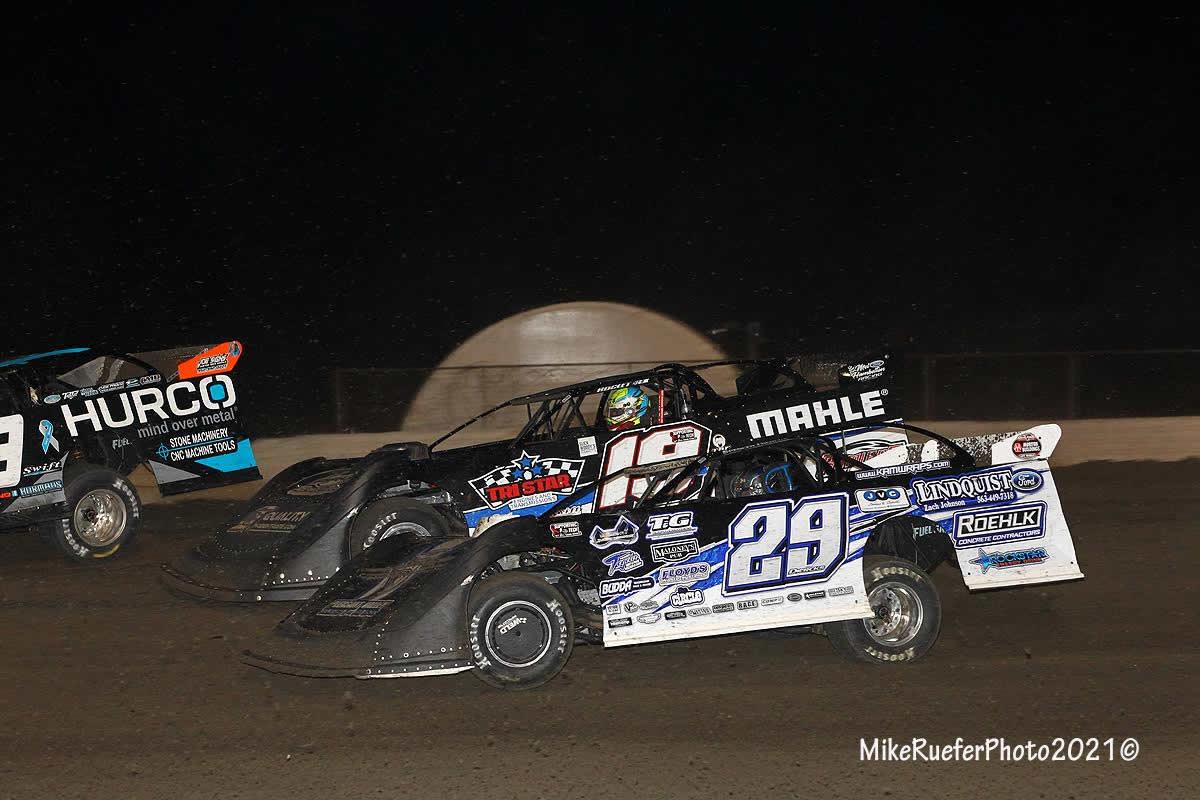 Davenport Speedway (Davenport, IA) – World of Outlaws Morton Buildings Late Model Series – August 26th-28th, 2021. (Mike Ruefer photo)