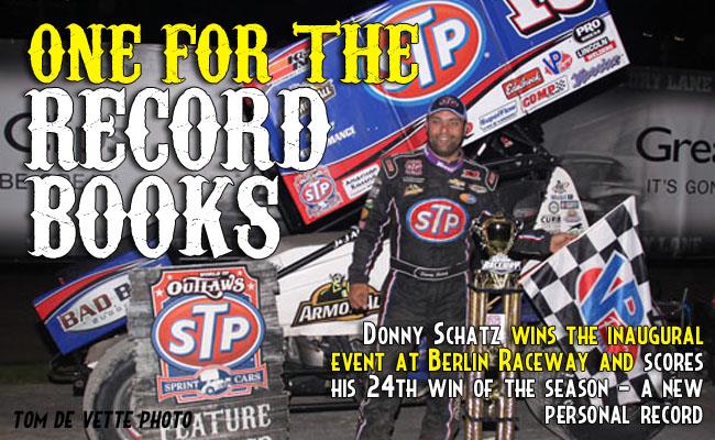Donny Schatz Makes History at Berlin Raceway