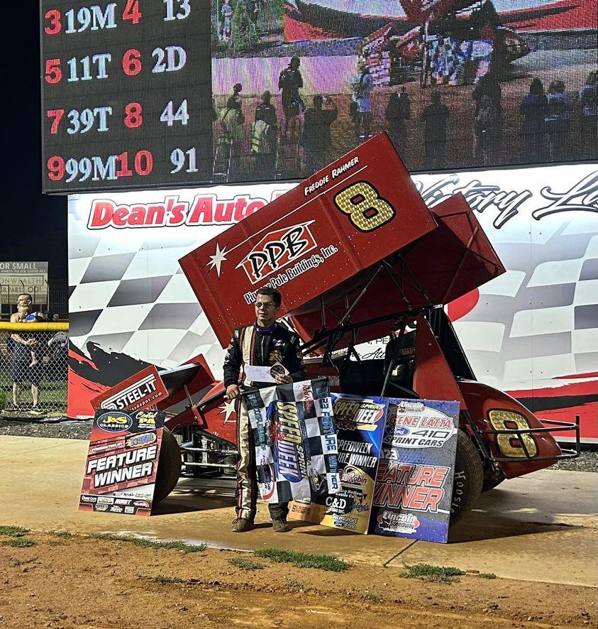 FREDDIE RAHMER WIRES FIELD FOR SPEEDWEEK WIN