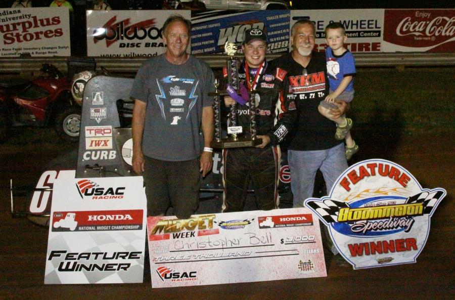 Bell Makes it Back-To-Back Bloomington Midget Week Wins