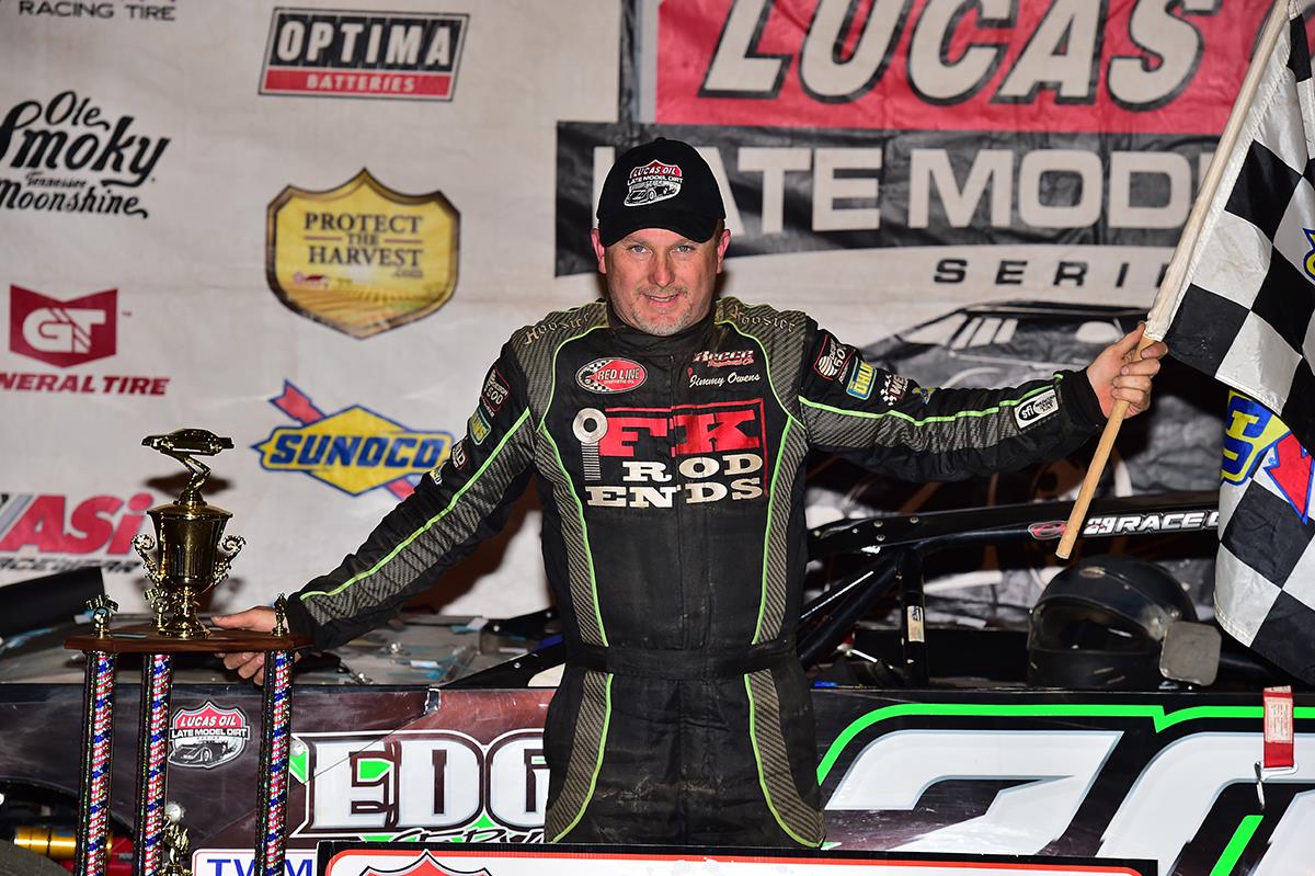 Jimmy Owens Earns Crenos 50 Victory at Muskingum County Speedway
