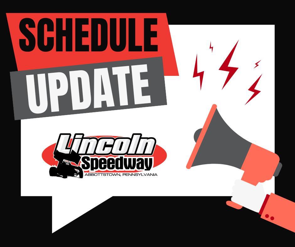 Lincoln Speedway Schedule Changes and Partnership Updates