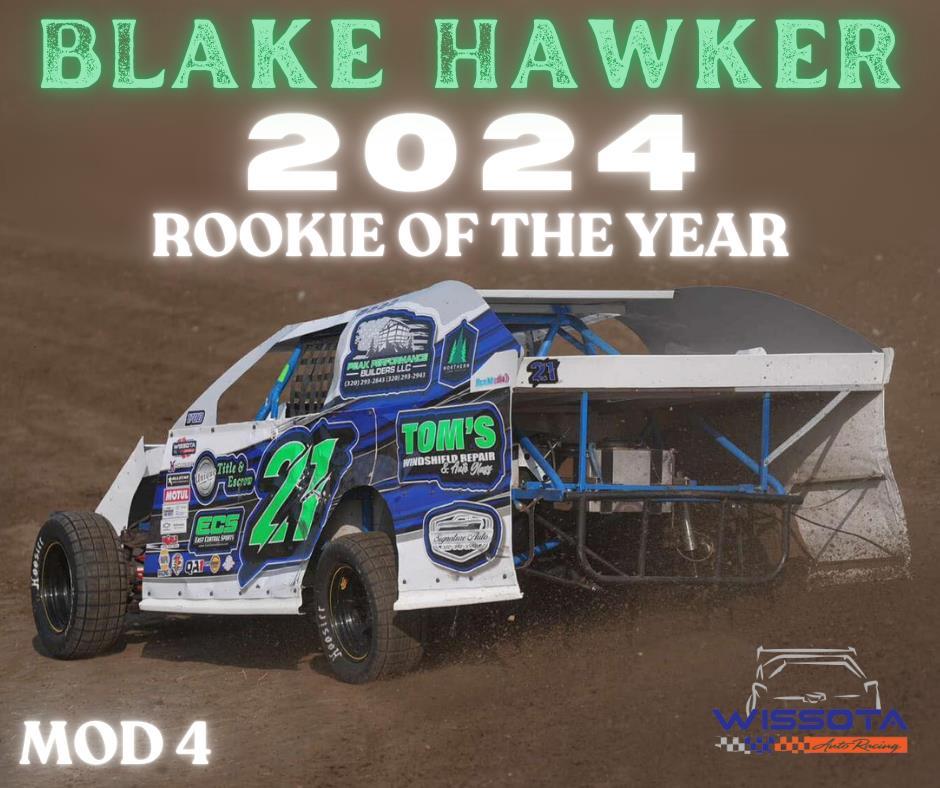 HAWKER HUSTLES TO 2024 WISSOTA MOD FOUR ROOKIE OF THE YEAR TITLE