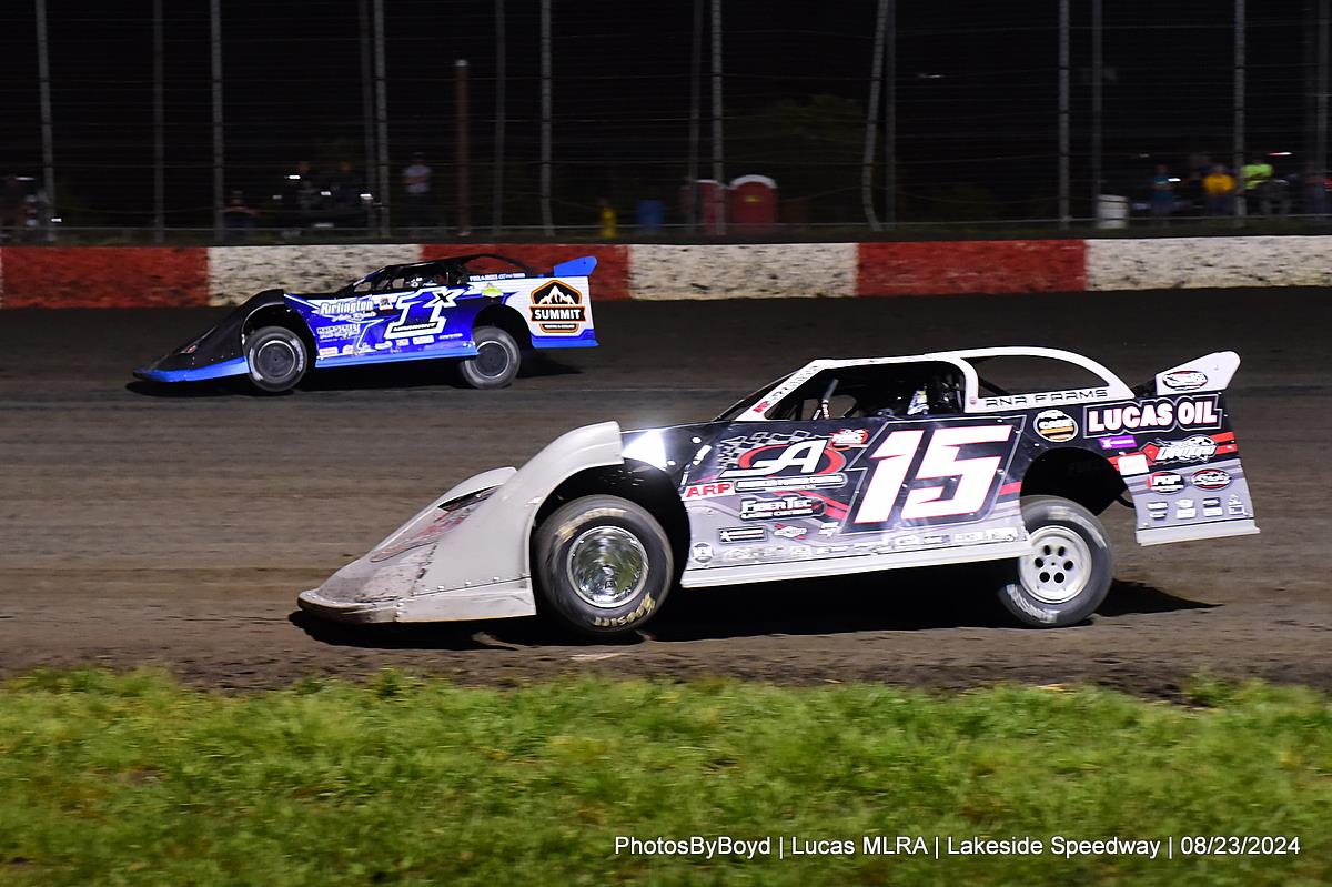 Lakeside Speedway (Kansas City, KS) – Lucas Oil Midwest Late Model Racing Association – August 23rd, 2024. (Todd Boyd Photo)