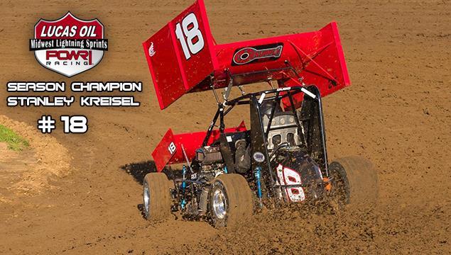 Stanley Kreisel Celebrates POWRi Midwest Lightning Sprints Season Championship