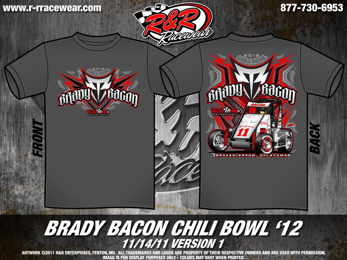 Brady Bacon - Chili Bowl Shirts on SALE!
