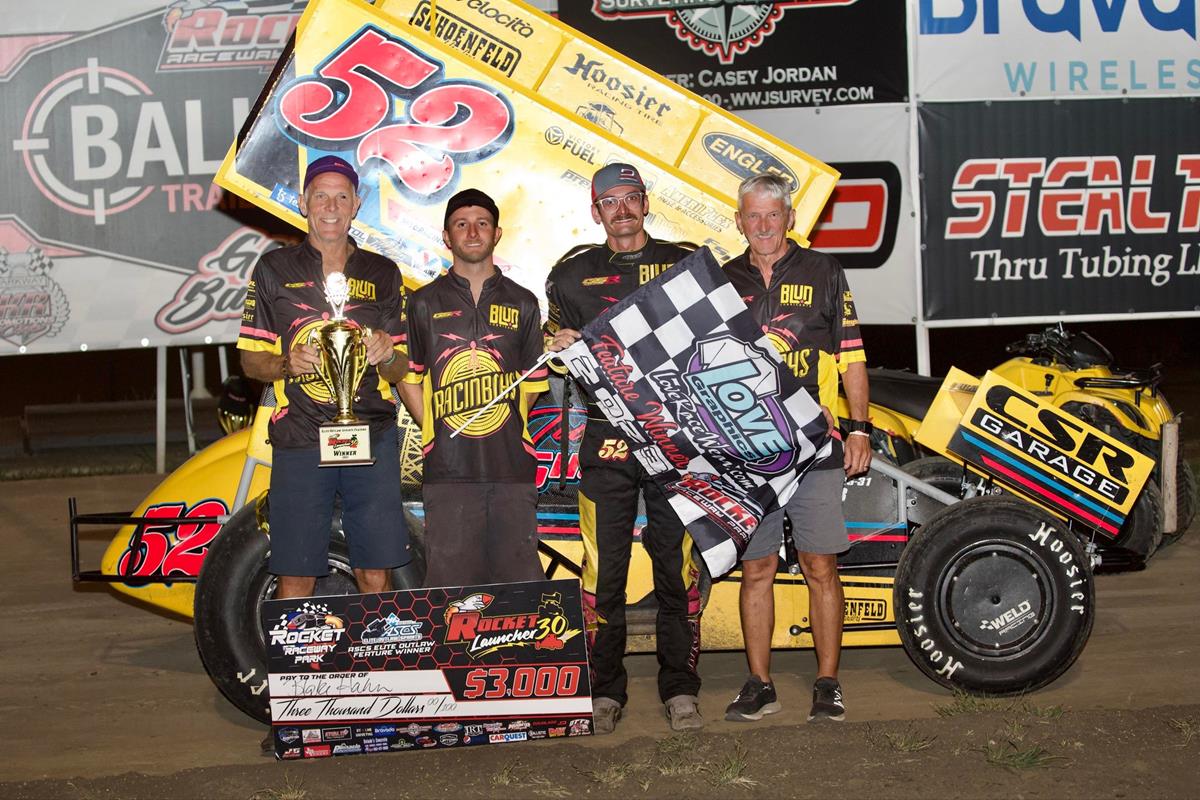 Hahn Holds On For ASCS Elite Outlaw Victory At Rocket Raceway Park!